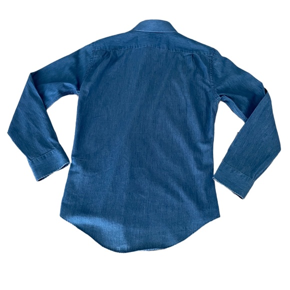 Nordstrom Men’s Denim Button Up Shirt Size:S Color:Blue - Picture 2 of 5